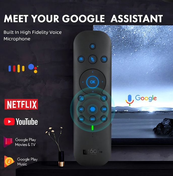 Pilot zdalnego sterowania G60S Pro BT 2.4G klawiatura touch led