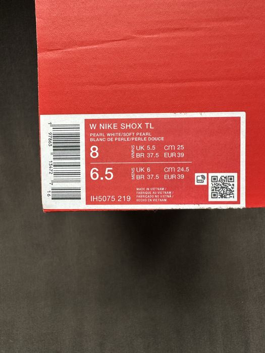 Nike Shox TL  Soft Pearl – Nowe, Oryginalne, Faktura | Sklep | r. 39