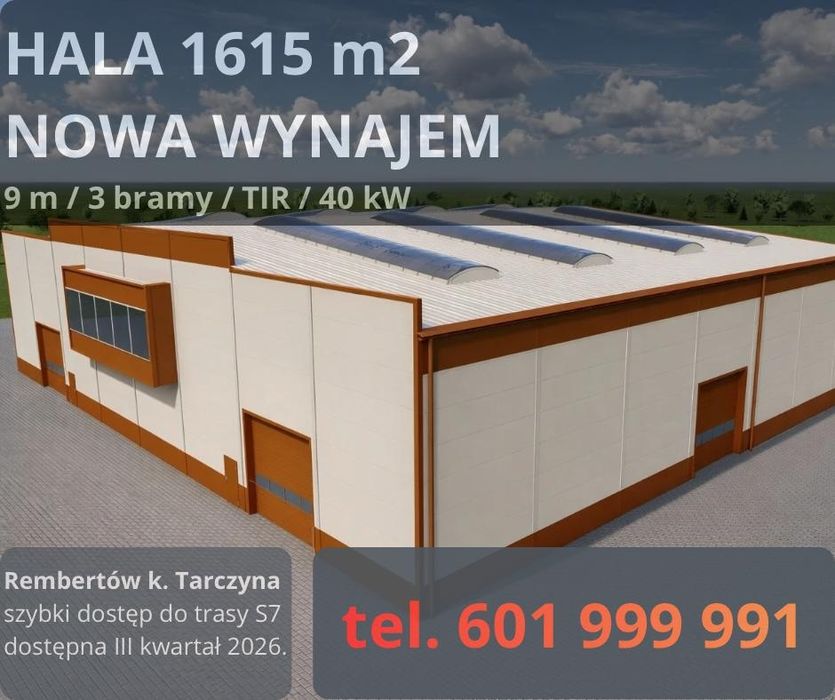 Hala magazyn do wynajęcia