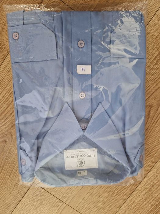 Koszula służbowa niebieska z długim rękawem L 43 Hero Collection