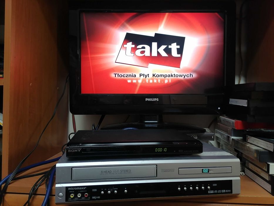 Magnetowid VHS Micromaxx MR9064 HI-FI stereo COMBO  DVD SONY