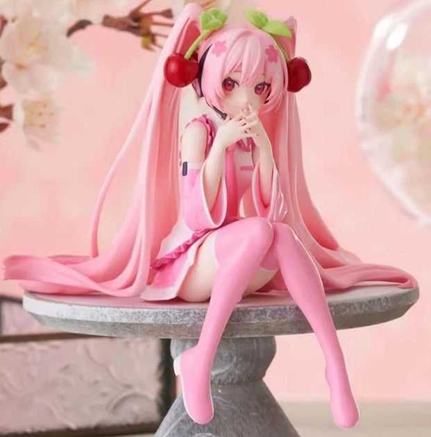 Фігурка аніме Сакура Міку 12 см колекційна статуетка в рожевому образі