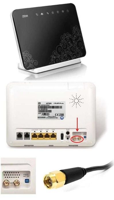 ANTENA 11dBi do TP-Link TL-MR100 TL-MR150 TLMR6400 Archer MR400 MR600