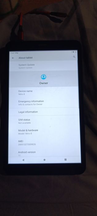 Планшет нітро 8 з сша