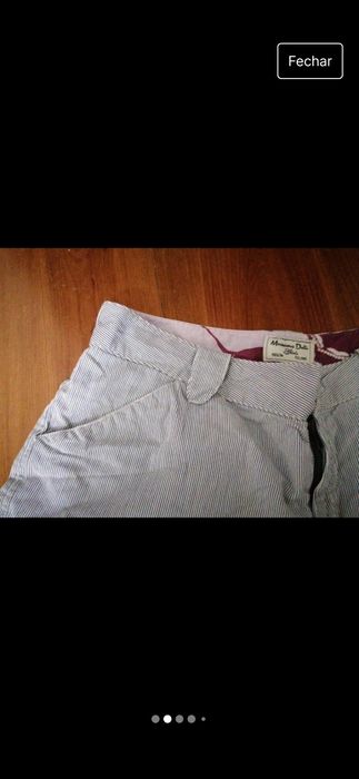 Calções riscas Massimo Dutti 13 /14 anos