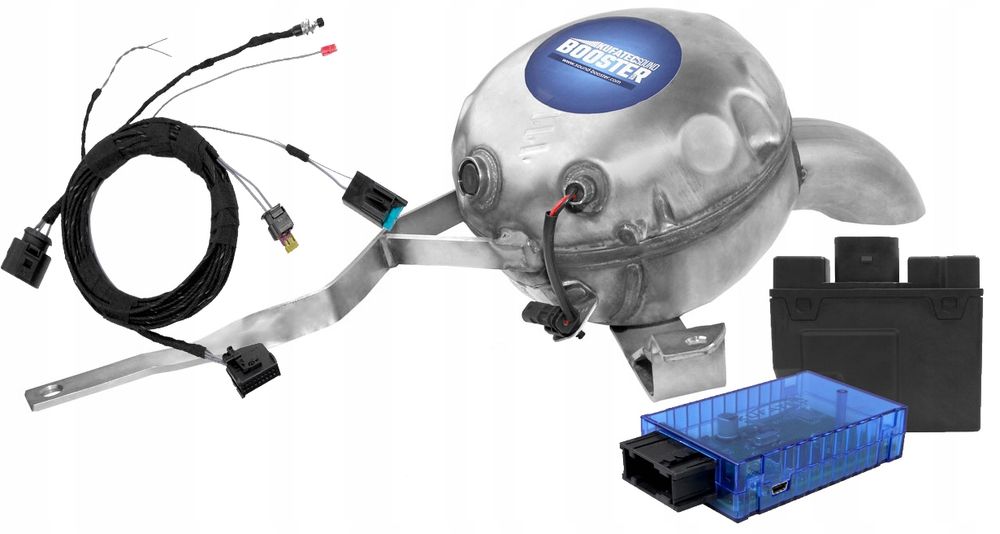 Aktywny układ wydechowy Sound Booster głośnik + moduł+okabl AUDI Q3 8U