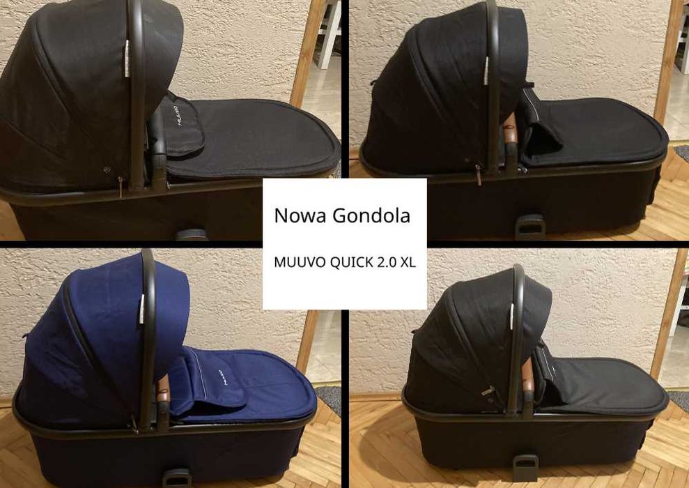 Nowa Gondola Muuvo Quick 2.0 XL Blue Lush Black Lush Raven Black Onyx