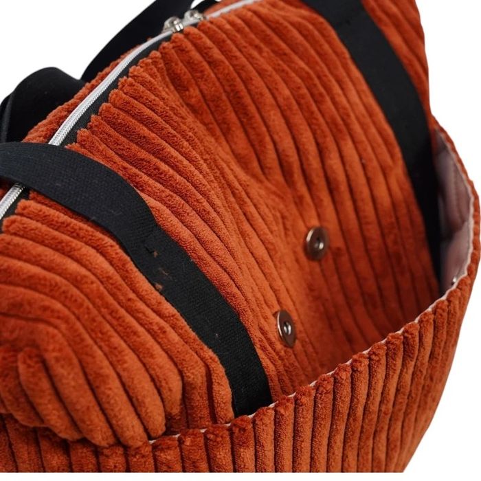 Torebka-Plecak Brązowy ze Sztruksu – 2w1 Handmade