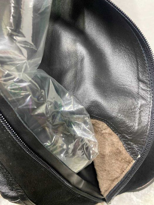 Сапоги замшевые зимние ботфорты , натуральная кожа