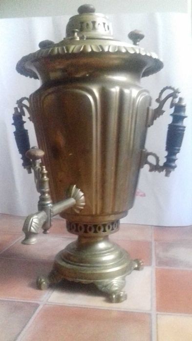 Царский самовар фабрики Тейле. Цыганская рюмка или свадебный самовар.