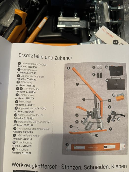 Nowy zestaw Dollken - gilotyna, docisk, nożyce …