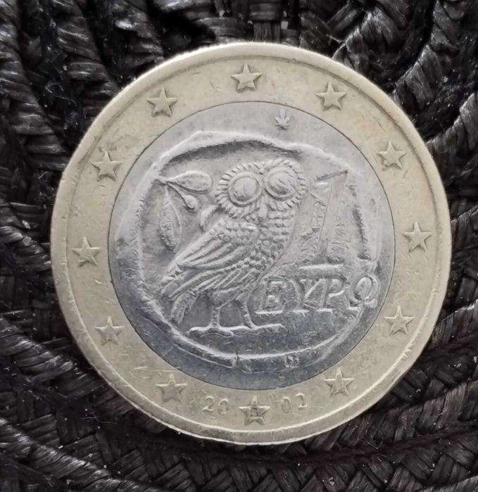 Moeda 1€ da Grécia 2002