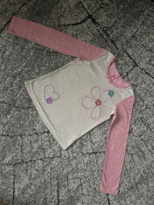 zestaw 5 pak multipack longsleeve długi rękaw dla dziewczynki 4-5 lat
