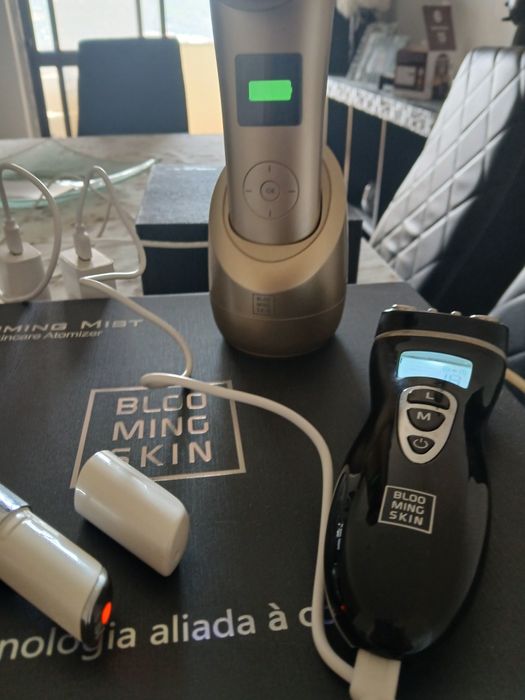 Bloming Skin maquinas de rosto anti idade.e corpo com prrodutos de bel