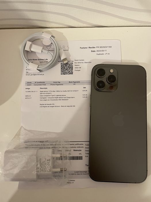 Iphone 12 Pro Max com fatura e garantia