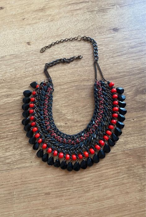 Duzy naszyjnik koraliki kolia ZARA