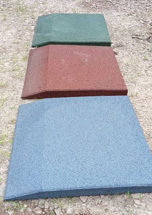 Płyty gumowe NOWE  50x25x4 cm Progi , ograniczniki.obrzeża.puzzle