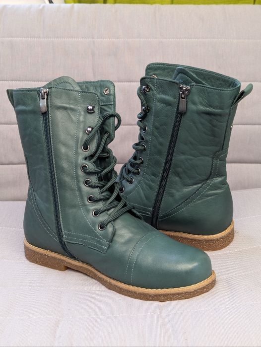 черевики Andrea Conti 40 р.(Італія )Жіночі зимові шкіряні утеплені ecc