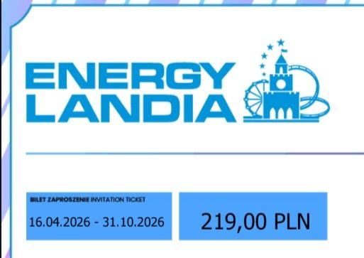 Energylandia bilet do końca października