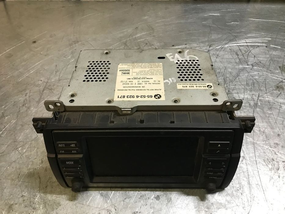 AUTO RADIO 2DIN NAVEGAÇÃO ORIGINAL BMW E46 SERIE 3 320 6552-6923871