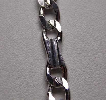 Srebrna bransoletka ciekawy wzór ryflowane sztabki  18.5 cm.