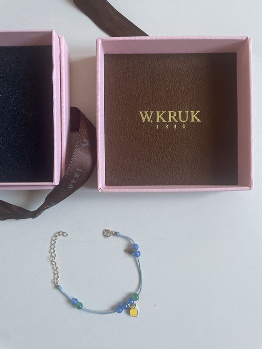 niebieska bransoletka z cytryną W. Kruk