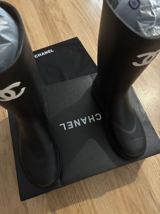 CHANEL botas para chuva