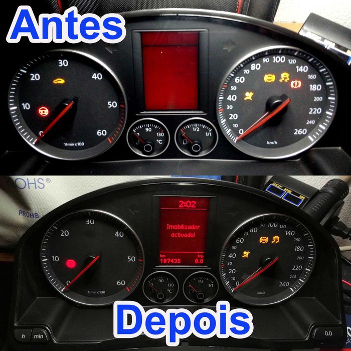 Reparação do LCD Display do Quadrante do Grupo Vag + Ford Galaxy (VDO)