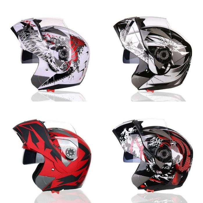 {PROMOÇÃO} CAPACETE Modular Mota Viseira Dupla