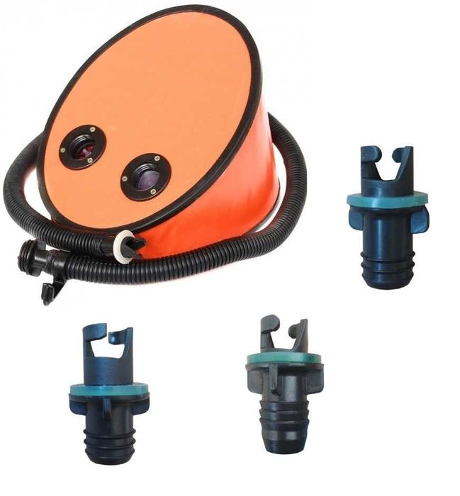 Pompka nożna 5L Bark Kloibri Elling + wąż do pontonu + 3 końcówki