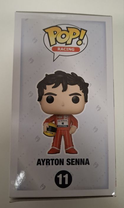 Funko Pop! de Ayrton Senna, número 11 de la línea Racing.