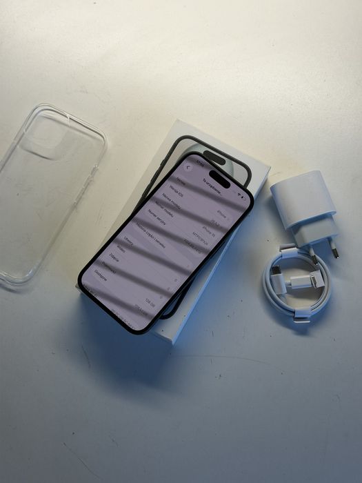 iPhone 15 128gb czarny bateria 100% komplet