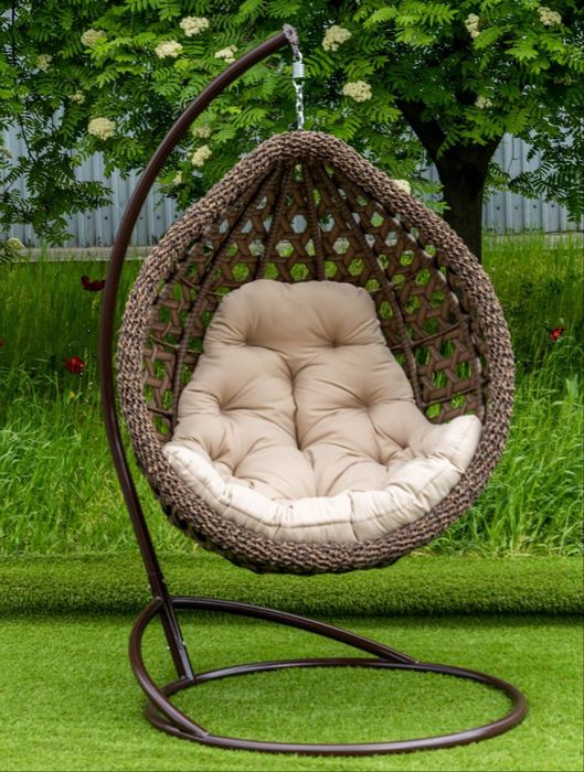 Кокон-Кресло Подвесное Колибри Премиум. Качели из Ротанга