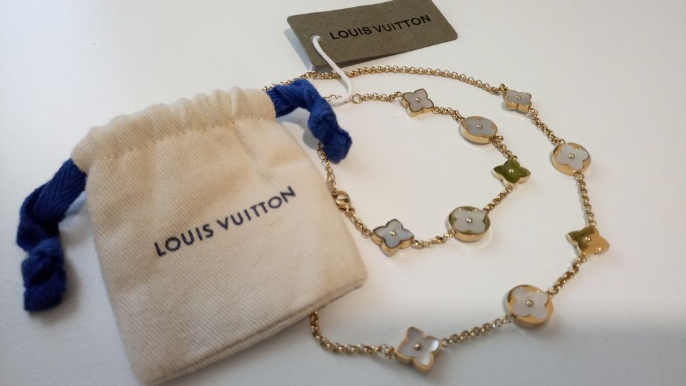 Jóias CONJUNTO Louis Vuitton aço, madrepérola e ouro 24K