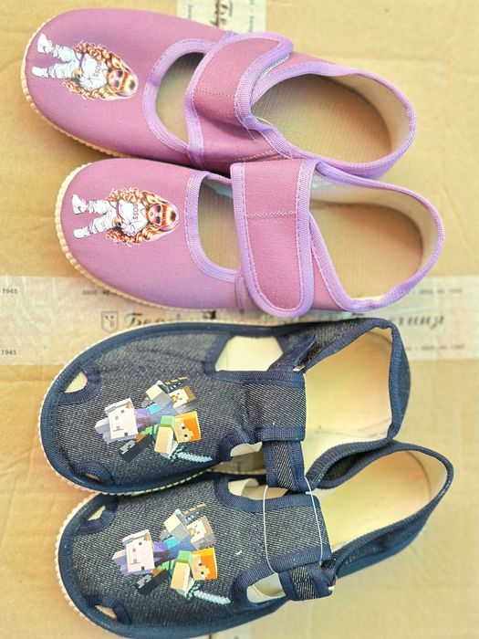 Тапочки в садочок, капці кімнатні на липучці. Чешки Берегиня, Чернигов