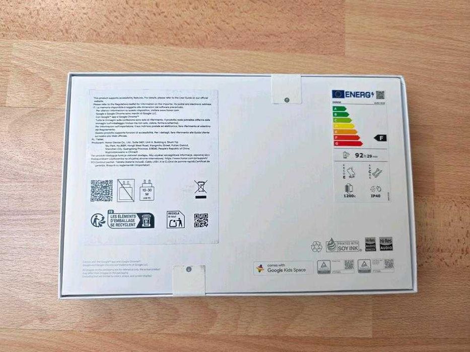 Tablet Honor Pad X9a nowy, oryginalnie zapakowany, data zakupu 23.04
