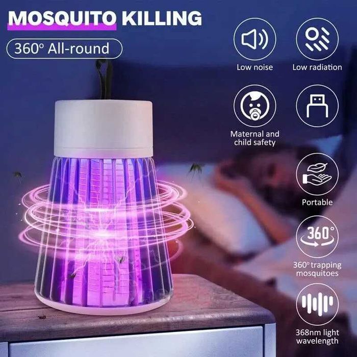 Lampa owadobójcza pułapka na komary USB