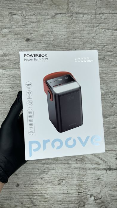 Потужний павербанк для ноутбука Пруве Proove 60000 mAh 65w з гарантією