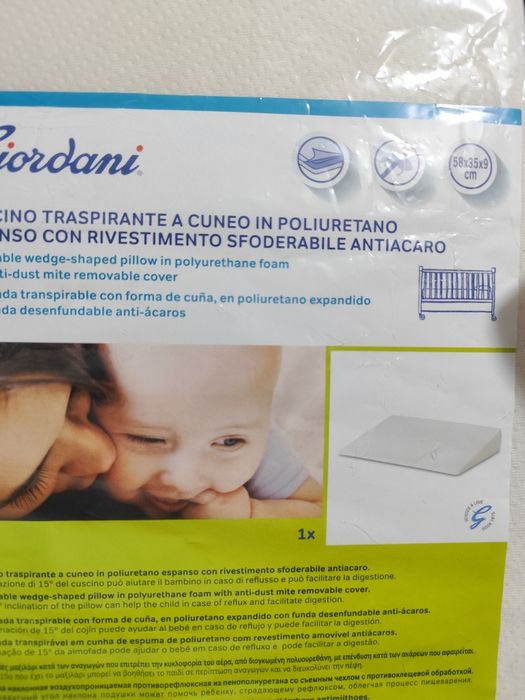 Almofada berço, cama de grades e alcofa