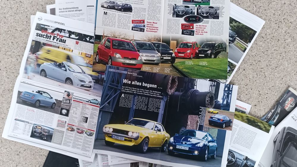 TOYOTA Magazin NISSAN Live HONDA MAZDA Pressespiegel Gazety katalogi