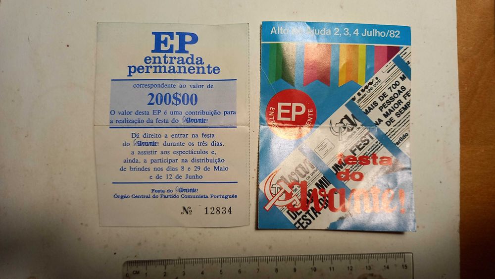 Pins, Porta-chaves e Papéis políticos comunistas
