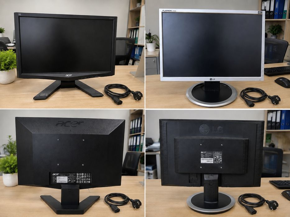 Мониторы Acer X193HQ G и LG Flatron 19" — рабочие, VGA, по отдельности или комплектом