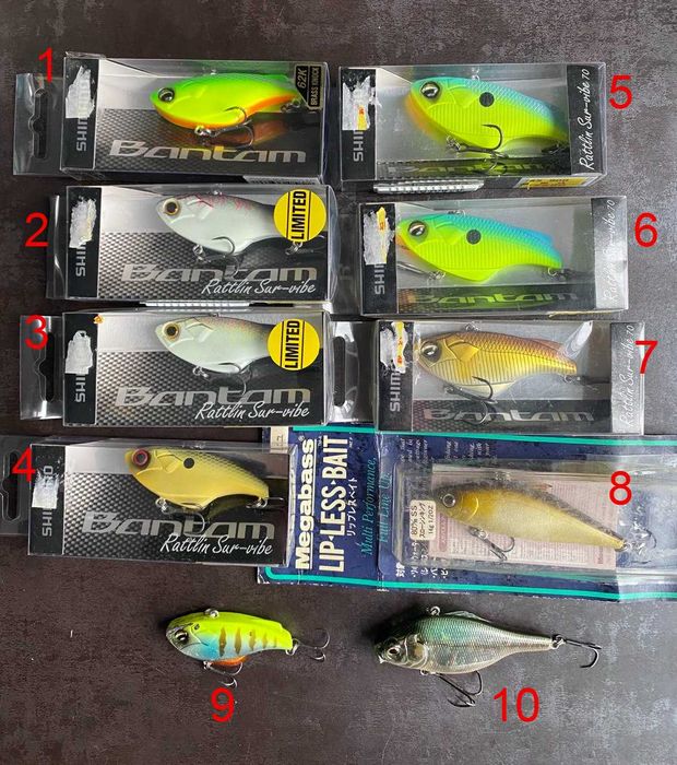 Воблери, великий вибір