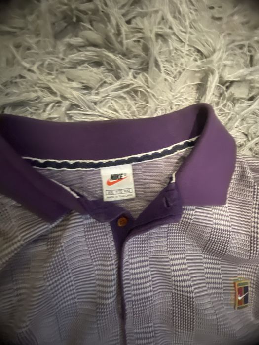 Nike court purple tennis xxl polo 90s vintage