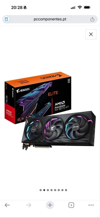 RX 9070xt Aorus Elite 16GB (SEM USO )