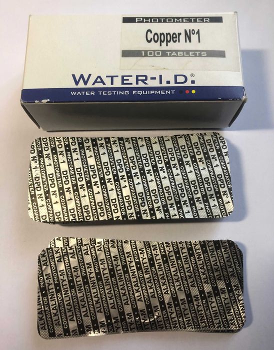 Таблетки для тестера по определению  меди в воде.