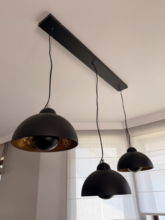 Lampa sufitowa Trio Atelier czarno złota