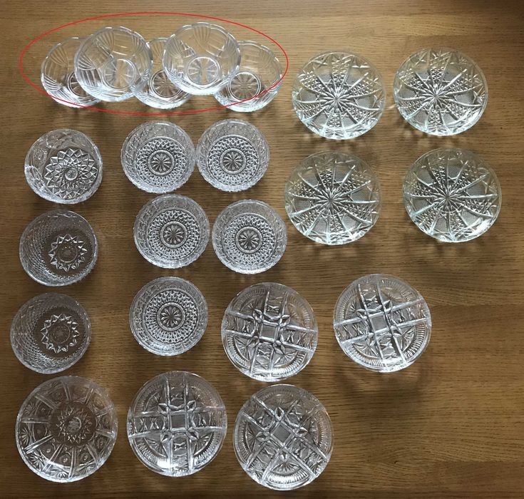 Zestaw kryształów Kryształy z PRL