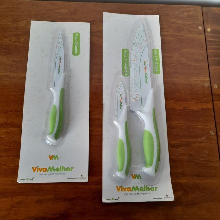 Conjunto de duas facas novas viva melhor