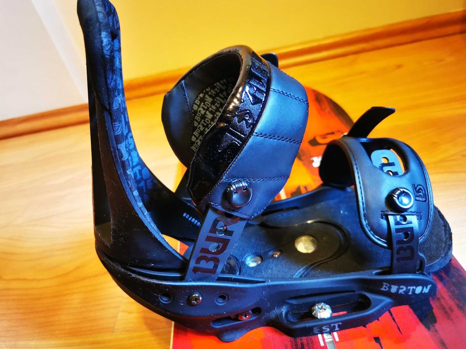 Snowboard freeride Burton super model, wiązania burton exile + wiecej